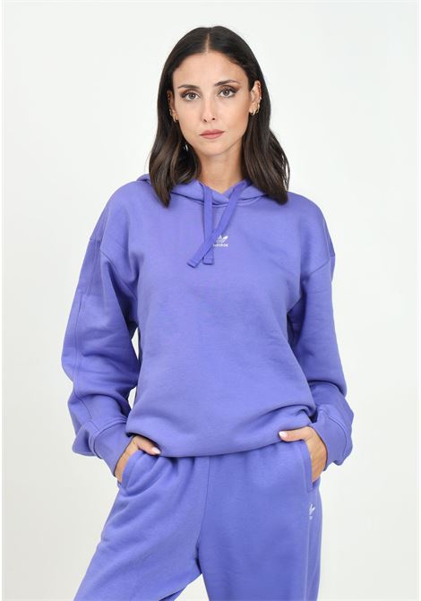 Felpa con cappuccio Essentials Fleece viola da donna ADIDAS ORIGINALS | IY9618.